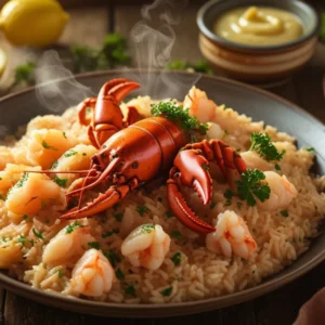 Arroz caldoso con bogavante