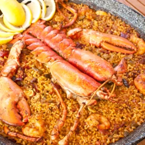 Arroz seco con bogavante receta
