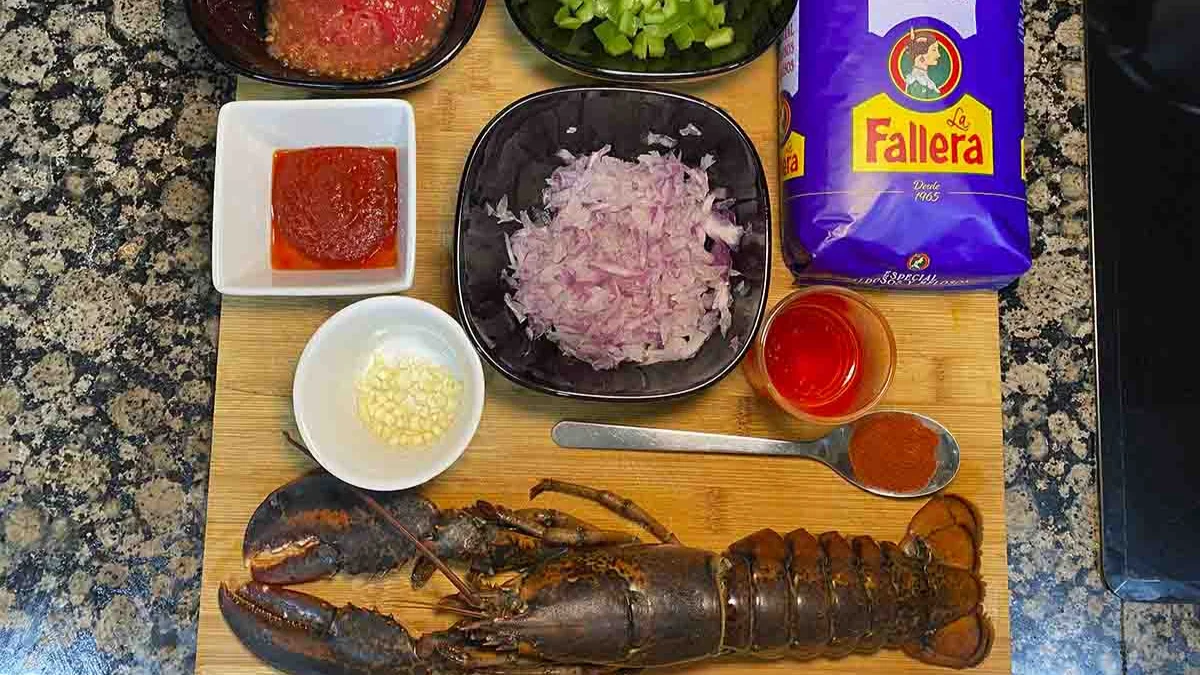ingredientes arroz meloso con bogavante estilo Arguiñano