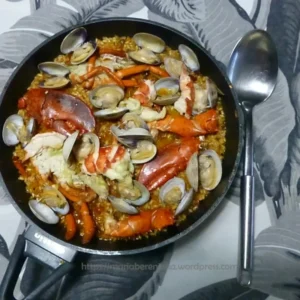 Receta Arroz con bogavante y almejas