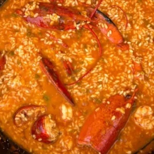 receta caldoso con bogavante